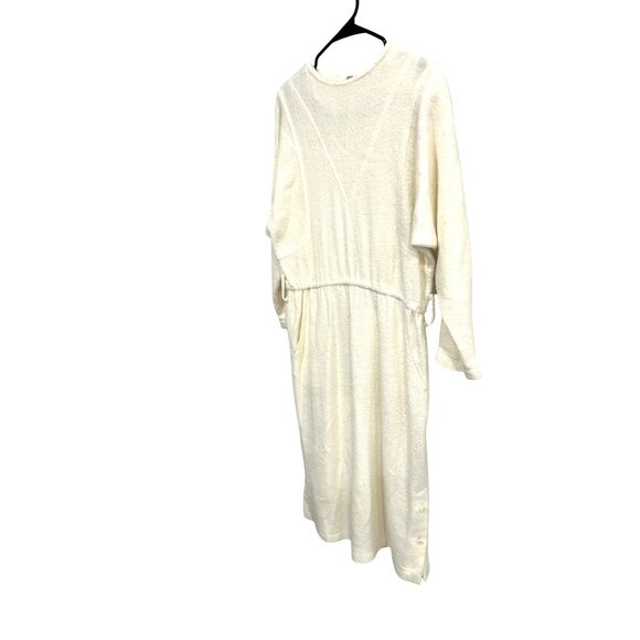 Vintage Yea Woan White Midi Dress With Button Cuffs - Picture 3 of 8